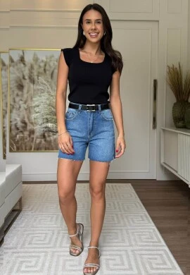 BLUSA FEMININA PAOLA - COSH JEANS - Preto
