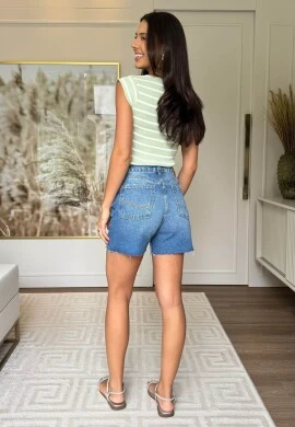 BLUSA FEMININA PAOLA - COSH JEANS - Verde/bege