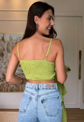 BLUSA FEMININA PAULINA - COSH JEANS - Abacate