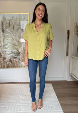 BLUSA FEMININA VALENTINA - COSH JEANS - Abacate