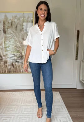 BLUSA FEMININA VALENTINA - COSH JEANS - Off white