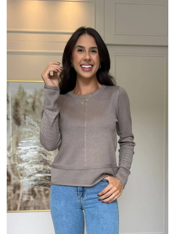 BLUSA GEANE MODAL - COSH JEANS - Bege