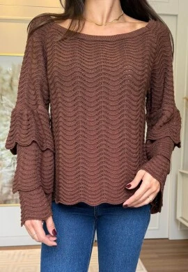 BLUSA GIOVANA - COSH JEANS - Marrom
