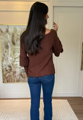 BLUSA GIOVANA - COSH JEANS - Marrom