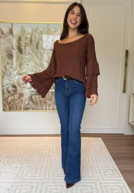 BLUSA GIOVANA - COSH JEANS - Marrom