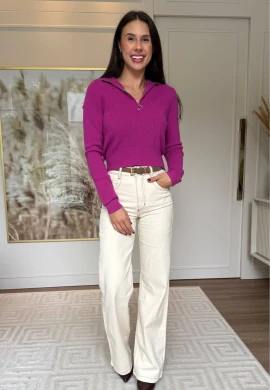 BLUSA JULIANA ZIPER - COSH JEANS - Fucsia