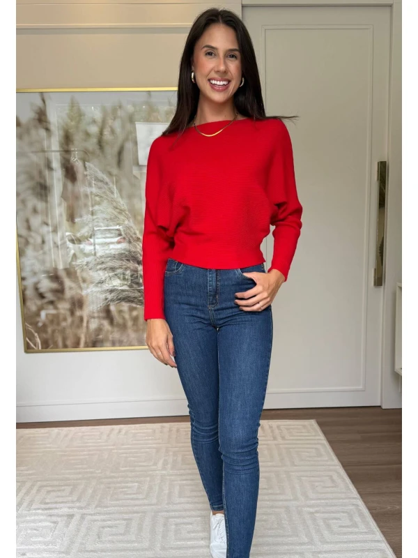 BLUSA LUCINDA CROPPED - COSH JEANS - Vermelho