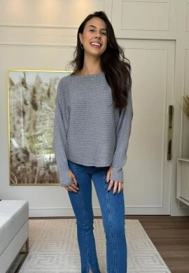 BLUSA MANGA MORCEGO JESSI - COSH JEANS - Cinza esc.