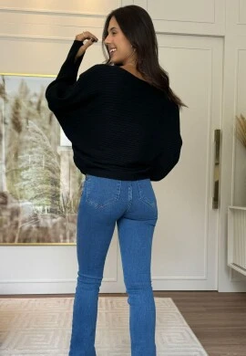 BLUSA MANGA MORCEGO JESSI - COSH JEANS - Preto