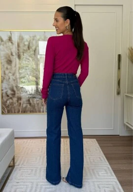 BLUSA MODAL BASICA GOLA V - COSH JEANS - Pink