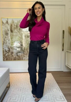 BLUSA MODAL BÁSICA MONIQUE - COSH JEANS - Fucsia