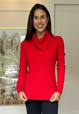 BLUSA MODAL BÁSICA MONIQUE - COSH JEANS - Vermelho