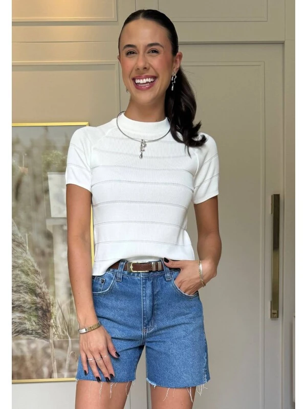 BLUSA MODAL FRESH MICHELE - COSH JEANS - Branco