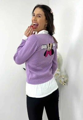 BLUSA MODAL MINIE FEMININA - COSH JEANS - Lilas
