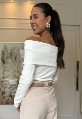 BLUSA OMBRO A OMBRO CARINE - COSH JEANS - Off white