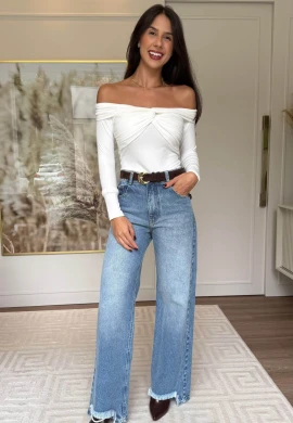 BLUSA OMBRO A OMBRO NICOLE - COSH JEANS - Off white