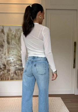 BLUSA SABRINA TULE COM STRASS - COSH JEANS - Branco