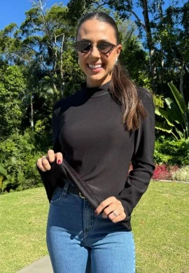 BLUSA TERMICA FEMININA LARI - COSH - Preto