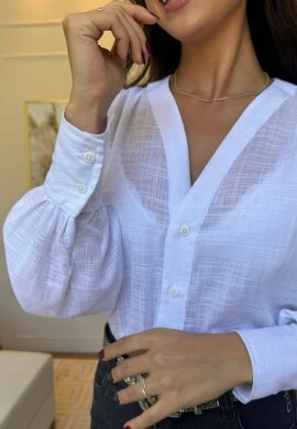 BODY CAMISA GABRIELA - COSH JEANS - Branco