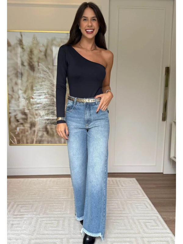 BODY MULA MANDA VITORIA - COSH JEANS - Preto