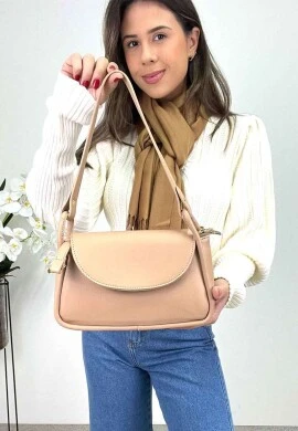 BOLSA LATERAL FEMININA - COSH JEANS - Camurça