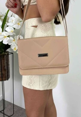 BOLSA QUADRADA - COSH JEANS - Bege