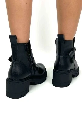 BOTA COTURNO FEMININA  COSH JEANS - Preto