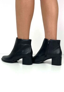 BOTA LISA CANO CURTO FEMININA  COSH JEANS - Preto