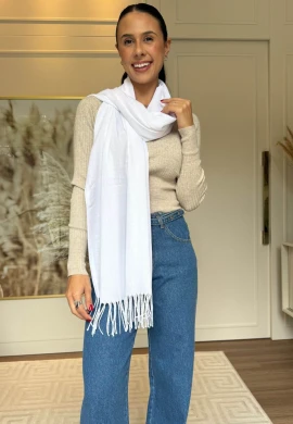 CACHECOL LISO FINO - COSH JEANS - Branco
