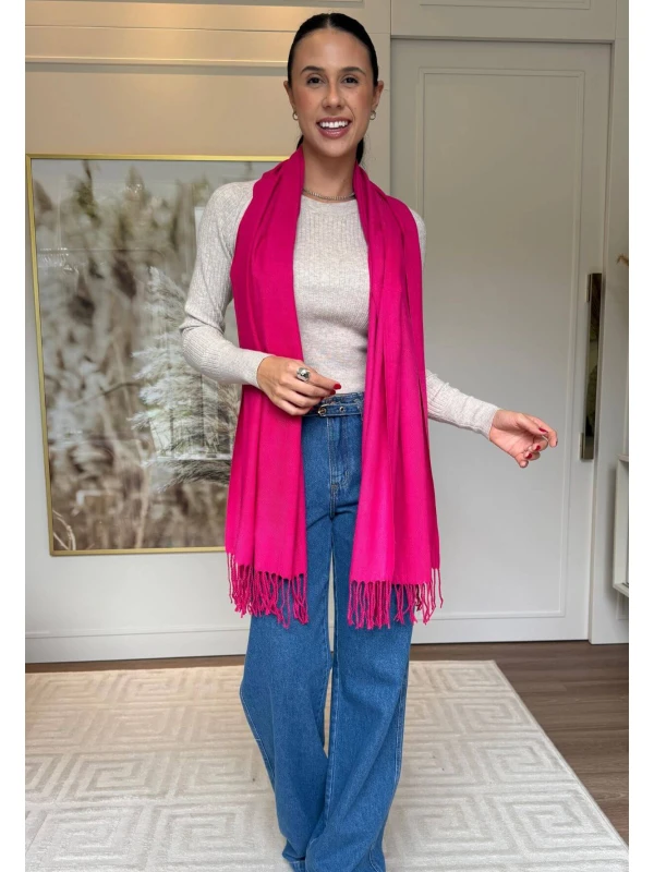 CACHECOL LISO FINO - COSH JEANS - Pink