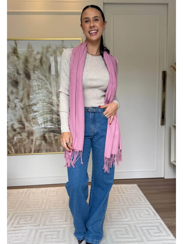 CACHECOL LISO FINO - COSH JEANS - Rosa
