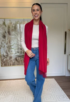 CACHECOL LISO FINO - COSH JEANS - Vermelho