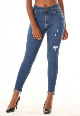 CALÇA JEANS CIGARRETE COM ELASTANO - Jeans
