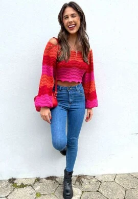 CALÇA JEANS CIGARRETE FEMININA BARRA VIRADA - COSH JEANS - Jeans