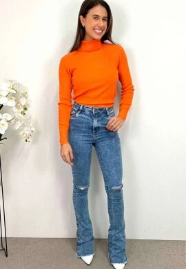 CALÇA JEANS FLARE FEMININA MARMORE - COSH JEANS - Jeans