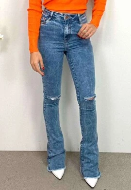 CALÇA JEANS FLARE FEMININA MARMORE - COSH JEANS - Jeans