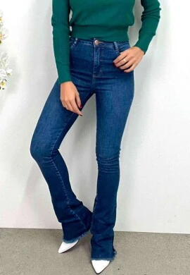 CALÇA JEANS FLARE FEMININA STONADA - COSH JEANS - Jeans