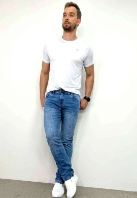 CALÇA JEANS MARMORIZADA MASCULINA  COSH JEANS - Jeans