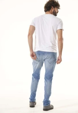 CALÇA JEANS MOLETOM DESTROYED COM ELASTANO - Jeans