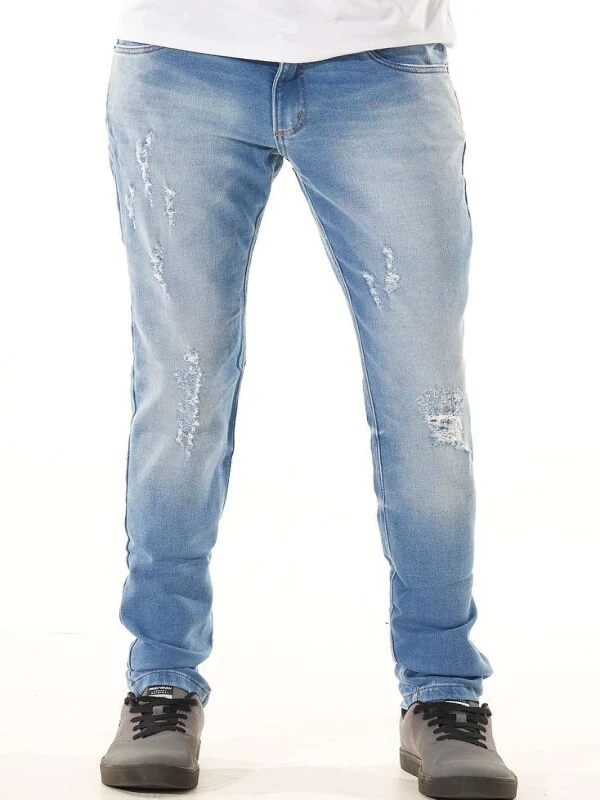 CALÇA JEANS MOLETOM DESTROYED COM ELASTANO - Jeans