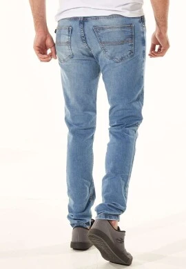 CALÇA JEANS STONADA COM ELASTANO - Jeans
