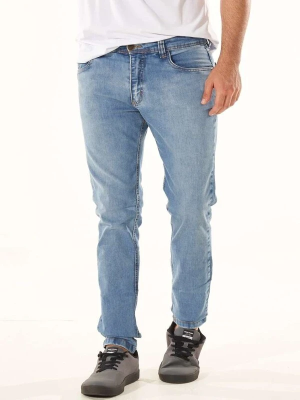 CALÇA JEANS STONADA COM ELASTANO - Jeans