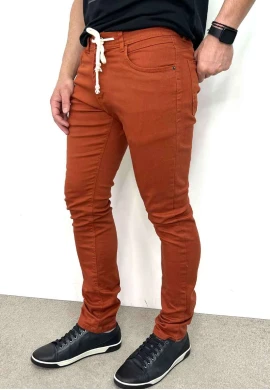 CALÇA SARJA GANGSTER MASCULINA  COSH JEANS - Ferrugem