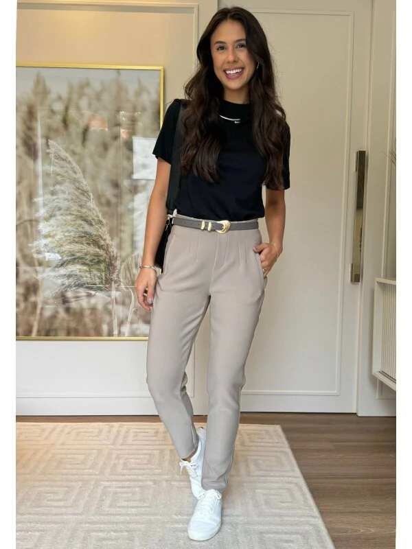 CALÇA ALFAIATARIA ZARA - COSH JEANS - Cinza