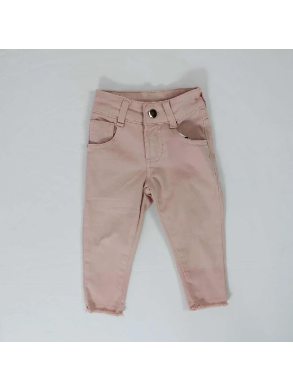 CALÇA COLLORS BARRA DESFIADA C/ELASTANO - Rosa quartzo
