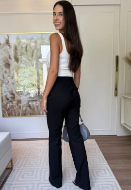 CALÇA DE ALFAIATARIA BOOT CUT - COSH JEANS - Preto