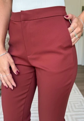 CALÇA DE ALFAIATARIA SKINNY - COSH JEANS - Marrom