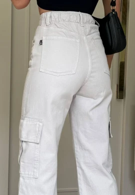 CALÇA FEMININA CARGO COLLOR NAY - COSH JEANS - Gelo