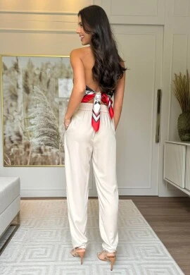 CALÇA FEMININA LUDMILA - COSH JEANS - Bege