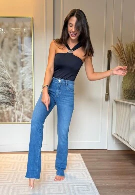 CALÇA FEMININA RETA BELA 2 EM 1  COSH JEANS - Jeans